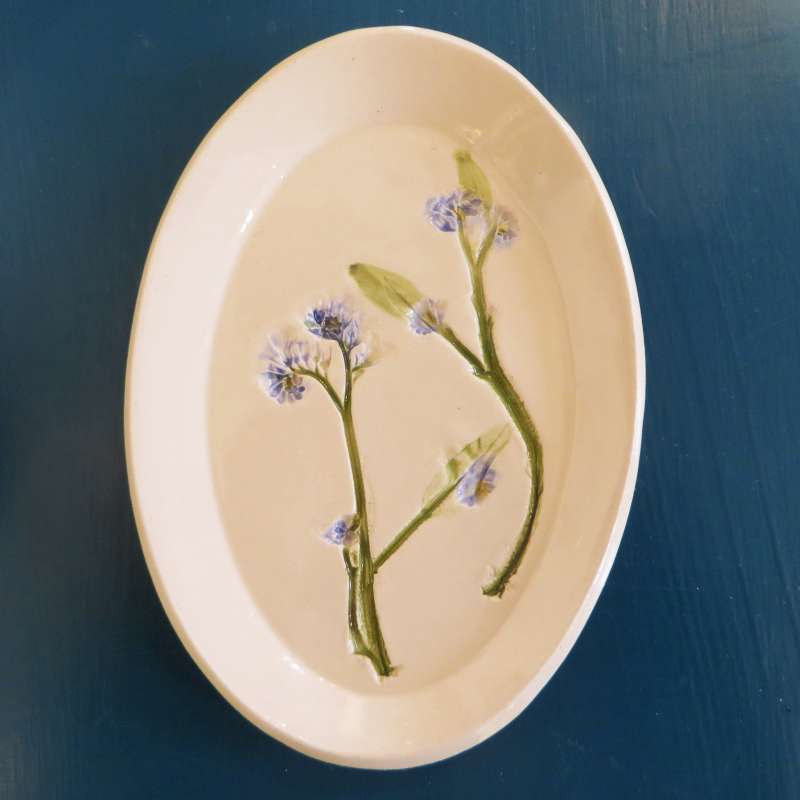 Forget-me-not Mini Oval Platter